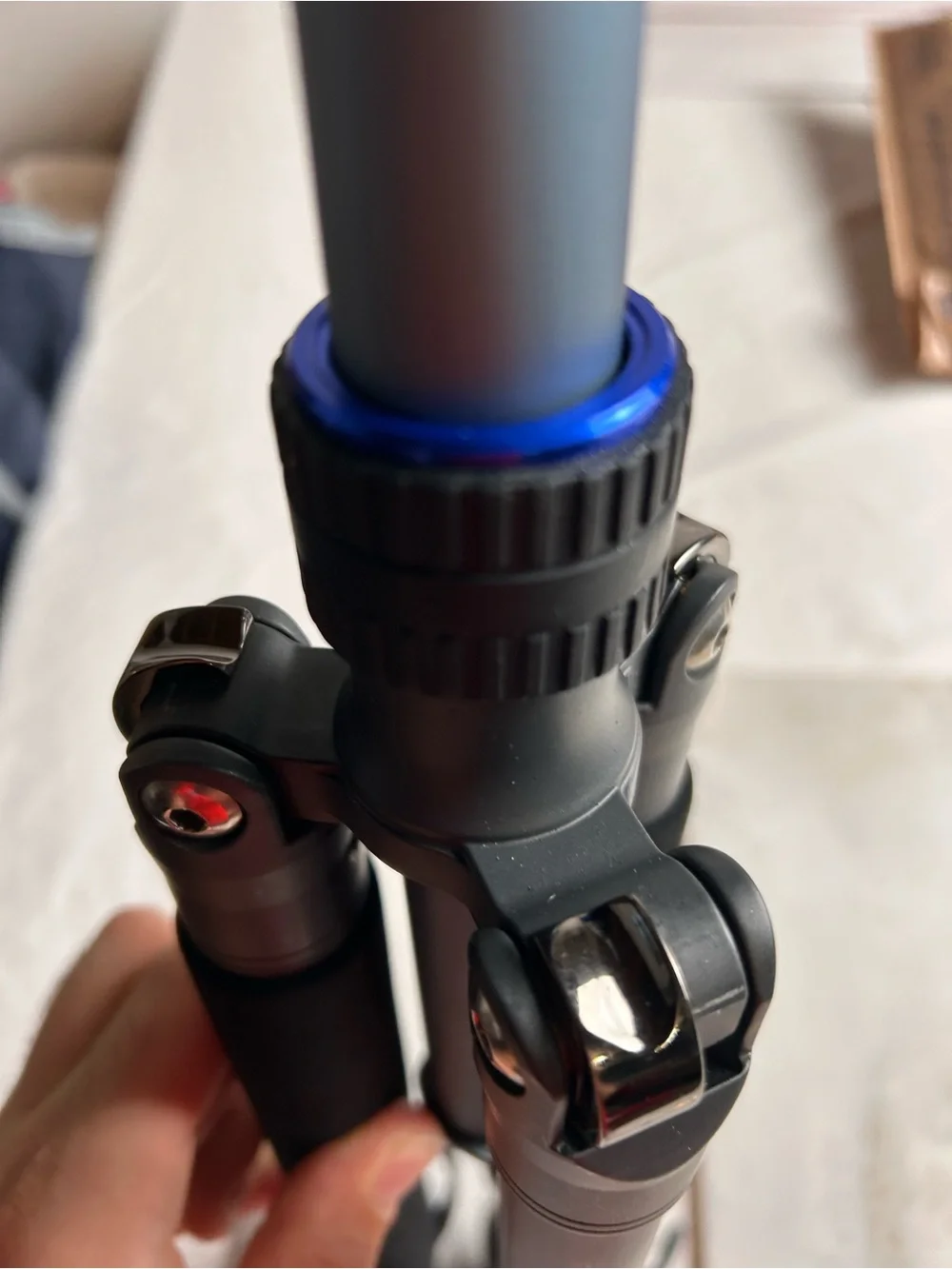 Dolica telescoping Lightweight Blue/Black Camera Tripod with Quick-Release Head